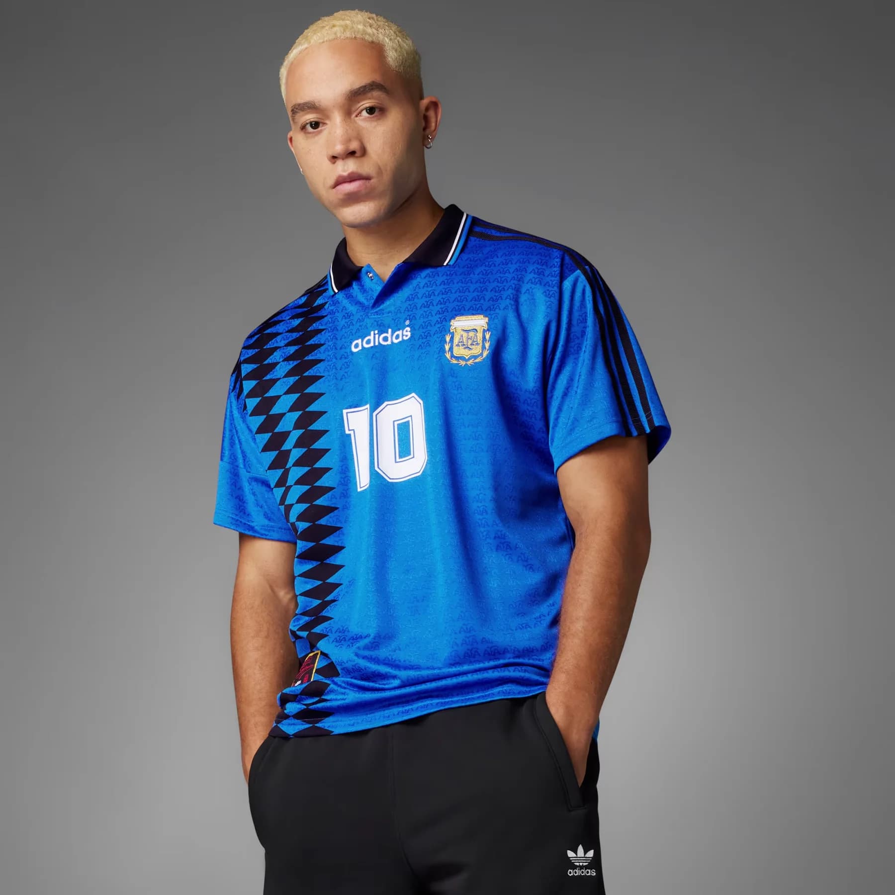 Camiseta retro Argentina 1994 alternativa azul Maradona #10
