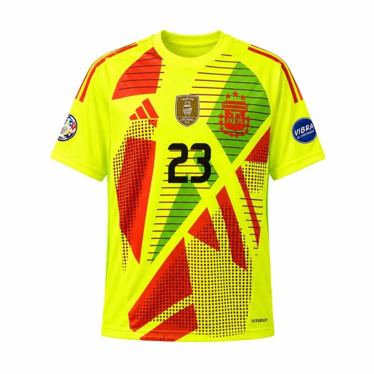 Camiseta Selección Argentina Copa América 2024 Dibu Martinez amarilla