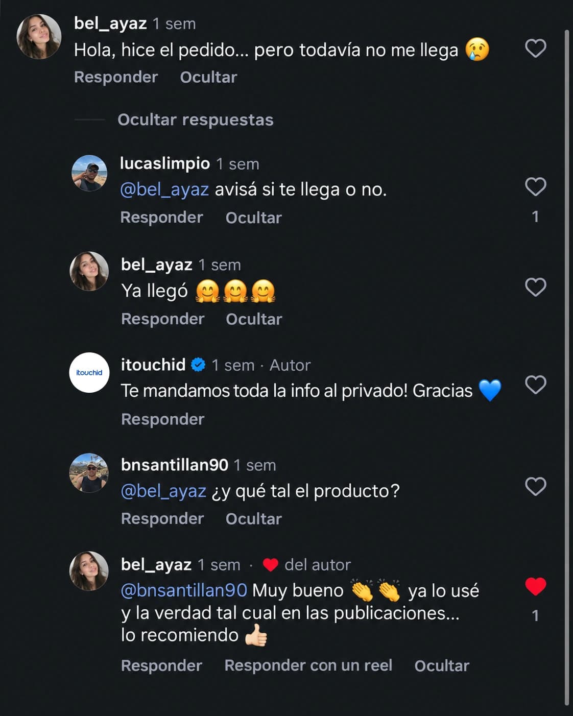 Captura de opinión aportada por la tienda 1 de 13