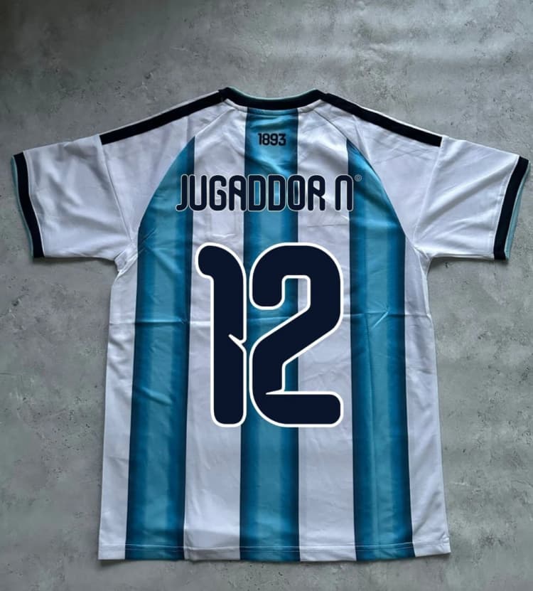 Camiseta Selección Argentina 2026 Jugador N°12 Boca Juniors